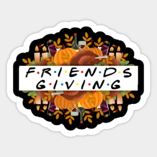 Friendsgiving Fall Autumn Friends & Family Thanksgiving Sticker